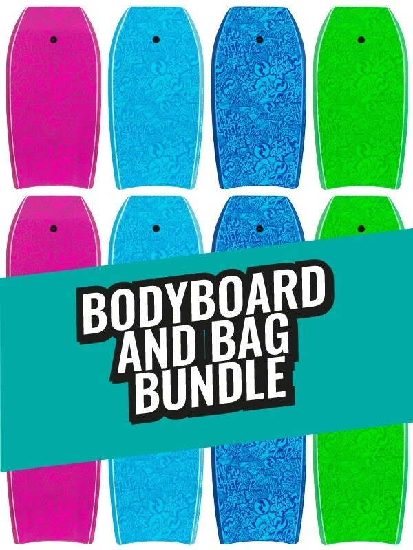 Two Bare Feet Classic Pattern Single Bodyboard And Bag Bundle (Choice Of 33", 37", 41", 42", 44") 1 Two Bare Feet Classic Pattern Single Bodyboard And Bag Bundle (Choice Of 33", 37", 41", 42", 44")