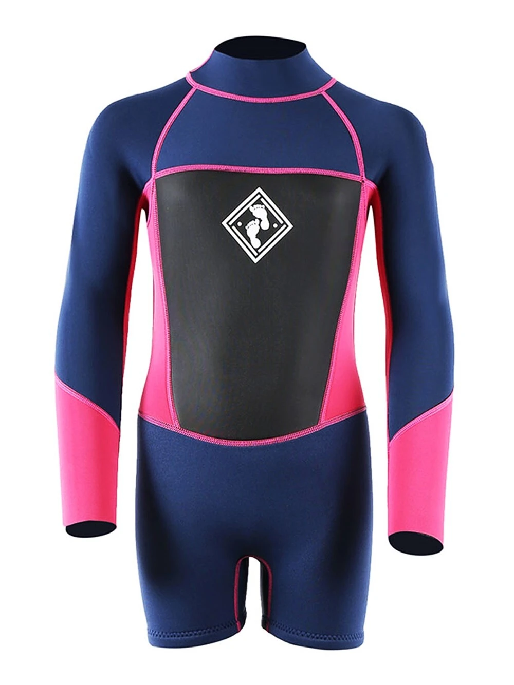 Two Bare Feet Squadron 3/2mm Short Leg Spring Junior Wetsuit (Blue/Fuchsia) 1 Two Bare Feet Squadron 3/2mm Short Leg Spring Junior Wetsuit (Blue/Fuchsia)