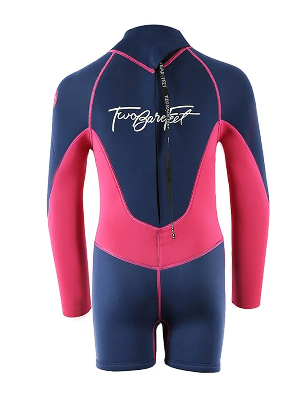 Two Bare Feet Squadron 3/2mm Short Leg Spring Junior Wetsuit (Blue/Fuchsia) 5 Two Bare Feet Squadron 3/2mm Short Leg Spring Junior Wetsuit (Blue/Fuchsia) - Image 5
