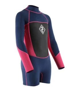 Two Bare Feet Squadron 3/2mm Short Leg Spring Junior Wetsuit (Blue/Fuchsia) 16 Two Bare Feet Squadron 3/2mm Short Leg Spring Junior Wetsuit (Blue/Fuchsia) -Ocean Glide Ready 1c8a1402 1