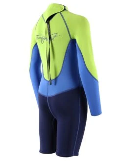 Two Bare Feet Squadron 3/2mm Short Leg Spring Junior Wetsuit (Lime/Blue/Blue) 14 Two Bare Feet Squadron 3/2mm Short Leg Spring Junior Wetsuit (Lime/Blue/Blue) -Ocean Glide Ready 1c8a1424