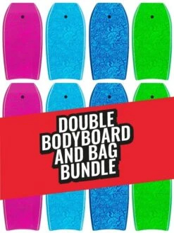 Two Bare Feet Classic Pattern Double Bodyboard And Bag Bundle (Choice Of 33", 37", 41", 42", 44")