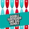 Two Bare Feet Foamy Surfboard & Boardbag Double Package (6ft, 7ft, 8ft)
