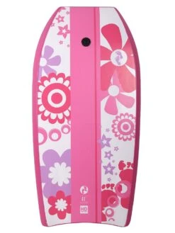 41" Flowers Bodyboard (Raspberry)