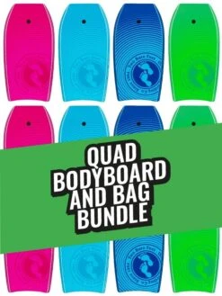 Two Bare Feet Lagoon Quad Bodyboard And Bag Bundle (Choice Of 33", 37", 41", 42", 44")