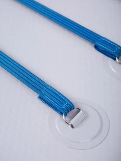 Two Bare Feet Sport Air (Allround XL) 10'10" X 33" X 6" Inflatable SUP Deluxe Fibreglass Hybrid Pack (Blue) -Ocean Glide Ready angle 2 blue 5