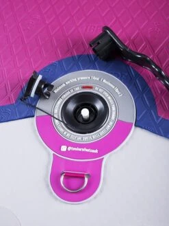 Two Bare Feet Sport Air (Allround XL) 10'10" X 33" X 6" Inflatable SUP Deluxe Carbon Hybrid Pack (Raspberry) -Ocean Glide Ready angle 5 raspberry 6