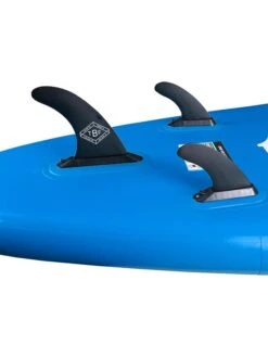Two Bare Feet Sport Air (Allround) 10'6" X 33" X 4.75" Inflatable SUP Deluxe Carbon Hybrid Pack (Blue) -Ocean Glide Ready angle 8 blue 2