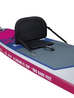 Two Bare Feet Sport Air (Allround XL) 10'10" X 33" X 6" Inflatable SUP Deluxe Carbon Hybrid Pack (Raspberry) -Ocean Glide Ready angle 9.1 raspberry 1