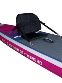Two Bare Feet Sport Air (Touring) 12'0" X 33" X 6" Inflatable SUP Deluxe Carbon Hybrid Pack (Raspberry) -Ocean Glide Ready angle 9.2 raspberry 1