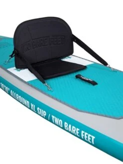 Two Bare Feet Archer (Allround XL) 10'10" X 33" X 6" Inflatable SUP Deluxe Fibreglass Hybrid Pack (Teal) -Ocean Glide Ready angle 2 teal copy 3