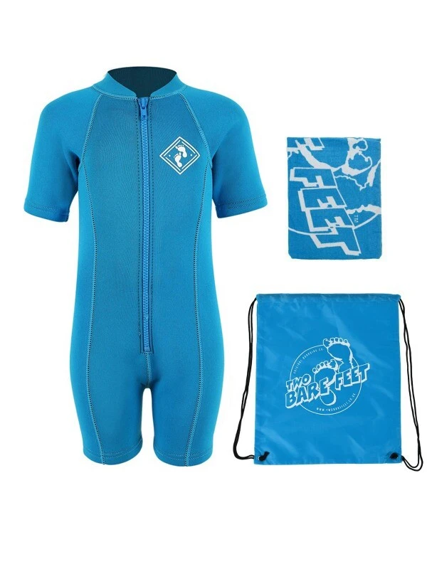Essentials Baby Swim Kit - Aquatica Wetsuit + Towel + Bag (Aqua) 1 Essentials Baby Swim Kit - Aquatica Wetsuit + Towel + Bag (Aqua)