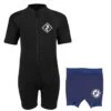 Essentials Baby Swim Kit - Aquatica Wetsuit + Nappy Shorts (Black / Navy)