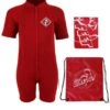 Essentials Baby Swim Kit - Aquatica Wetsuit + Towel + Bag (Red)