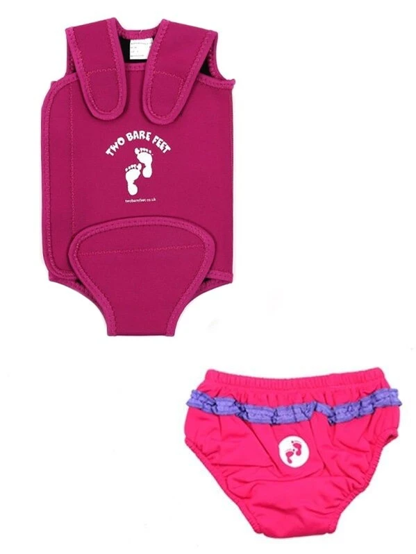 Essentials Baby Swim Kit - Wrap + Swim Nappy (Raspberry) 1 Essentials Baby Swim Kit - Wrap + Swim Nappy (Raspberry)