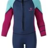Two Bare Feet Squadron Baby Spring 3/2mm Wetsuit (Sea Blue/ Raspberry/ Blue)