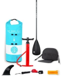 Two Bare Feet Entradia (Allround XL) 10'10" X 34" X 6" Inflatable SUP Deluxe Carbon Hybrid Pack (Aqua) -Ocean Glide Ready carbon hybrid aqua 3 1