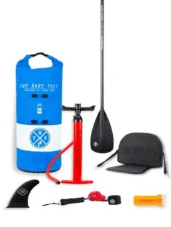 Two Bare Feet Archer (Allround XL) 10'10" X 33" X 6" Inflatable SUP Deluxe Carbon Hybrid Pack (Blue) -Ocean Glide Ready carbon hybrid blue 11