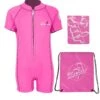Essentials Baby Swim Kit - Classic Wetsuit + Towel + Bag (Pink)