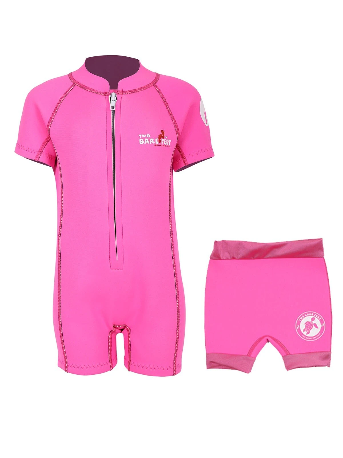 Essentials Baby Swim Kit - Classic Wetsuit + Nappy Shorts (Pink) 1 Essentials Baby Swim Kit - Classic Wetsuit + Nappy Shorts (Pink)