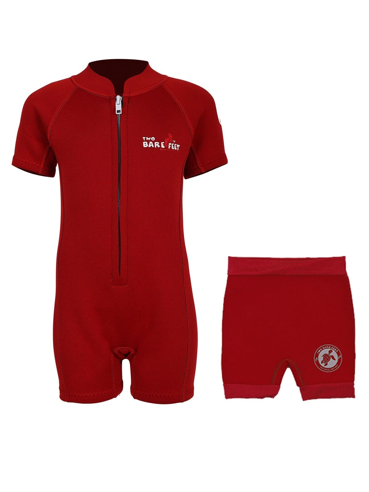 Essentials Baby Swim Kit - Classic Wetsuit + Nappy Shorts (Red) 1 Essentials Baby Swim Kit - Classic Wetsuit + Nappy Shorts (Red)