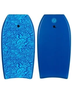 Two Bare Feet Classic Pattern Triple Bodyboard And Bag Bundle (Choice Of 33", 37", 41", 42", 44") -Ocean Glide Ready cp front and back blue 2
