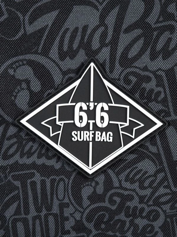 Classic Pattern 6'6" Surfboard Travel Bag (Black / Grey) 4 Classic Pattern 6'6" Surfboard Travel Bag (Black / Grey) - Image 4