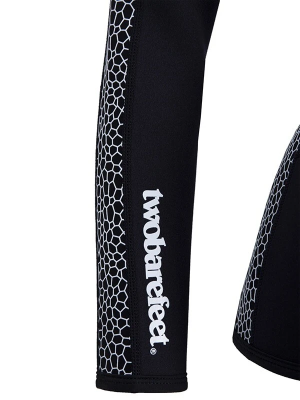 Two Bare Feet Womens Silicone Print Series Full Zip 2.5mm Wetsuit Jacket (Black/White) 10 Two Bare Feet Womens Silicone Print Series Full Zip 2.5mm Wetsuit Jacket (Black/White) - Image 10