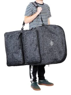 44" Double Bodyboard Bag (Grey Classic Pattern) 8 44" Double Bodyboard Bag (Grey Classic Pattern) -Ocean Glide Ready double bodyboard bag grey 4