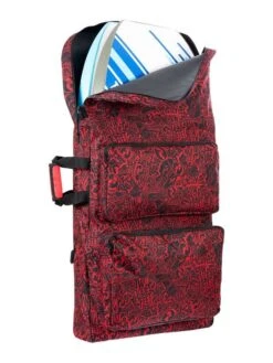 44" Double Bodyboard Bag (Red Classic Pattern) -Ocean Glide Ready double bodyboard bag red 3