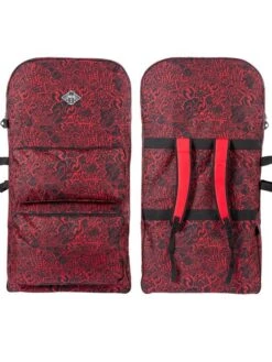 Two Bare Feet Future Double Bodyboard And Bag Bundle (Choice Of 37" & 42") -Ocean Glide Ready double red bag 6