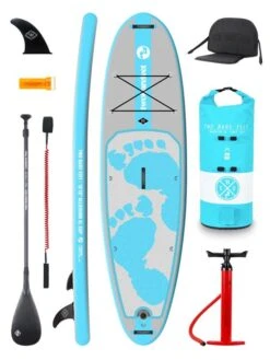 Two Bare Feet Entradia (Allround XL) 10'10" X 34" X 6" Inflatable SUP Ultimate Pack (Aqua)