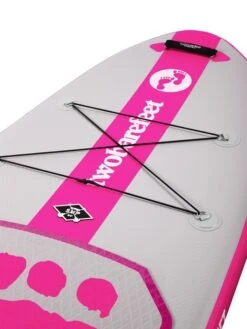 Two Bare Feet Entradia (Allround) 10'6" X 34" X 4.75" Inflatable SUP Deluxe Carbon Hybrid Pack (Pink) -Ocean Glide Ready entradia 10 6 1 pink 2