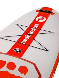 Two Bare Feet Entradia (Allround) 10'6" X 34" X 4.75" Inflatable SUP Deluxe Fibreglass Hybrid Pack (Red) -Ocean Glide Ready entradia 10 6 1 red 1