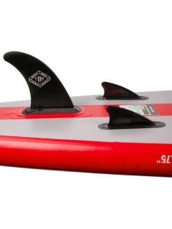 Two Bare Feet Entradia (Allround) 10'6" X 34" X 4.75" Inflatable SUP Deluxe Fibreglass Hybrid Pack (Red) -Ocean Glide Ready entradia 10 6 3 red 1