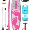 Two Bare Feet Entradia (Allround) 10'6" X 34" X 4.75" Inflatable SUP Ultimate Pack (Pink)