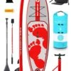 Two Bare Feet Entradia (Allround) 10'6" X 34" X 4.75" Inflatable SUP Ultimate Pack (Red)