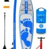 Two Bare Feet Entradia (Touring) 11'6" X 34" X 6" Inflatable SUP Starter Pack (Blue)