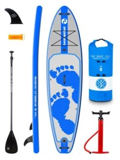 Two Bare Feet Entradia (Touring) 11'6" X 34" X 6" Inflatable SUP Starter Pack (Blue)