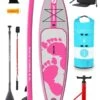 Two Bare Feet Entradia (Touring) 11'6" X 34" X 6" Inflatable SUP Ultimate Pack (Pink)