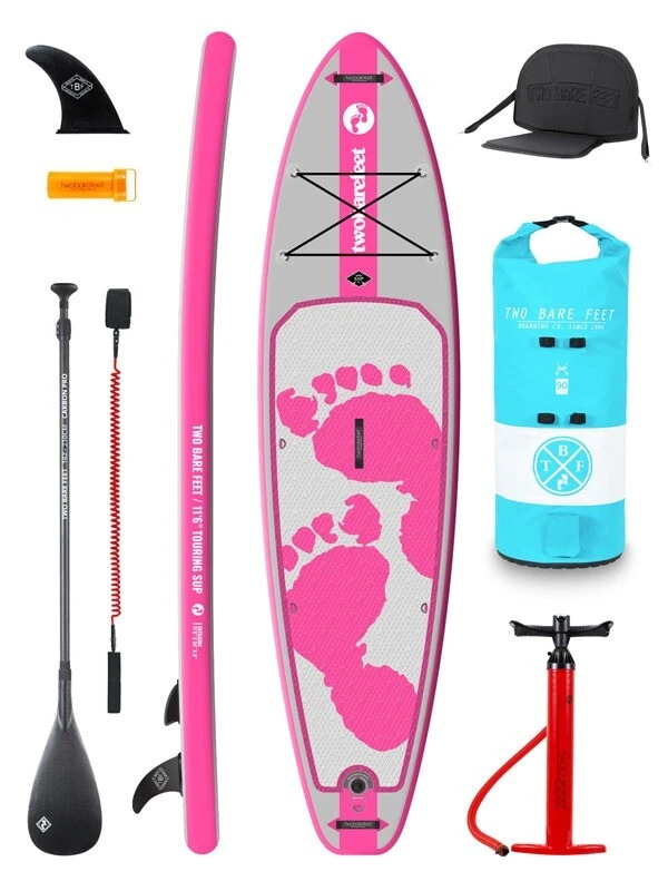 Two Bare Feet Entradia (Touring) 11'6" X 34" X 6" Inflatable SUP Ultimate Pack (Pink) 1 Two Bare Feet Entradia (Touring) 11'6" X 34" X 6" Inflatable SUP Ultimate Pack (Pink)