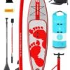 Two Bare Feet Entradia (Touring) 11'6" X 34" X 6" Inflatable SUP Ultimate Pack (Red)