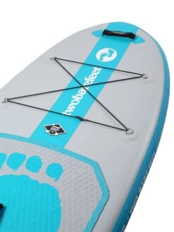 Two Bare Feet Entradia (Allround XS) 8'6" X 34" X 4.75" Inflatable Juniors SUP Deluxe Carbon Hybrid Pack (Aqua) -Ocean Glide Ready entradia 8 6 1 aqua 1
