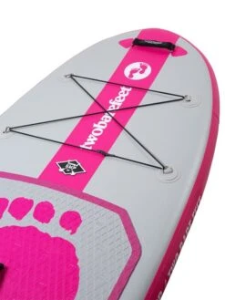Two Bare Feet Entradia (Allround XS) 8'6" X 34" X 4.75" Inflatable Juniors SUP Deluxe Carbon Hybrid Pack (Pink) -Ocean Glide Ready entradia 8 6 1 pink 2