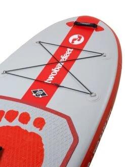 Two Bare Feet Entradia (Allround XS) 8'6" X 34" X 4.75" Inflatable Juniors SUP Deluxe Carbon Hybrid Pack (Red) -Ocean Glide Ready entradia 8 6 1 red 2