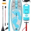 Two Bare Feet Entradia (Allround XS) 8'6" X 34" X 4.75" Inflatable Juniors SUP Ultimate Pack (Aqua)