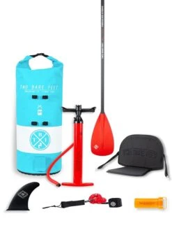 Two Bare Feet Entradia (Allround) 10'6" X 34" X 4.75" Inflatable SUP Deluxe Fibreglass Hybrid Pack (Red) -Ocean Glide Ready fibreglass red aqua bag 1