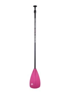 Two Bare Feet 2 Piece Fibreglass Hybrid SUP Paddle (Raspberry) -Ocean Glide Ready fibreglass hybrid raspberry 4 1