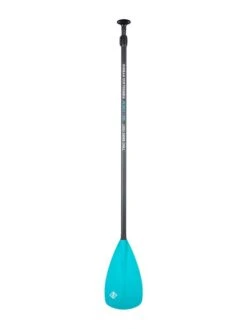 Two Bare Feet 2 Piece Fibreglass Hybrid SUP Paddle (Teal) -Ocean Glide Ready fibreglass hybrid teal 4 1