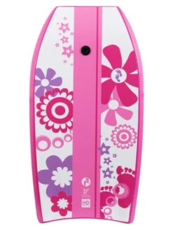 37" Flowers Bodyboard (Raspberry)